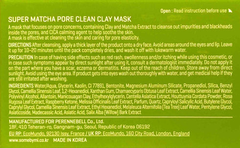 Super Matcha Pore Clean Clay Mask - WowSkin Romania